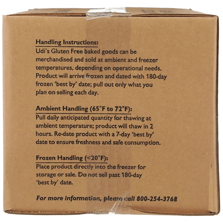 UDI'S WHITE BREAD GLUTEN FREE, 6/24OZ FROZEN