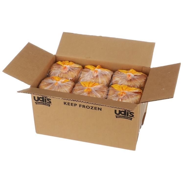 UDI'S WHITE BREAD GLUTEN FREE, 6/24OZ FROZEN