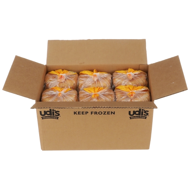UDI'S WHITE BREAD GLUTEN FREE, 6/24OZ FROZEN
