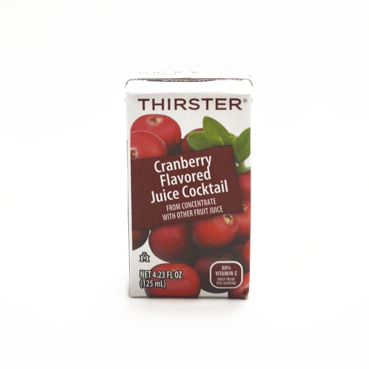 THIRSTER JUICE CRANBERRY DRINK 15% ASPARTIC ACID