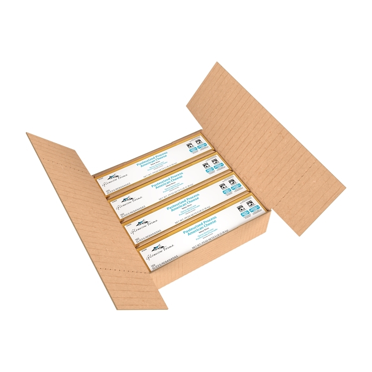 GLENVIEW FARMS YELLOW AMERICAN PROCESSED CHEESE 160 SLICE