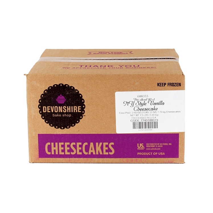 DEVONSHIRE CHEESECAKE PLAIN NEW YORK 10 INCHES 20 SLICES