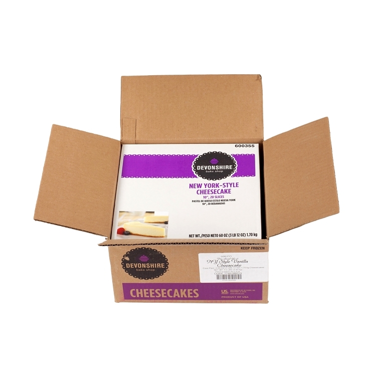 DEVONSHIRE CHEESECAKE PLAIN NEW YORK 10 INCHES 20 SLICES