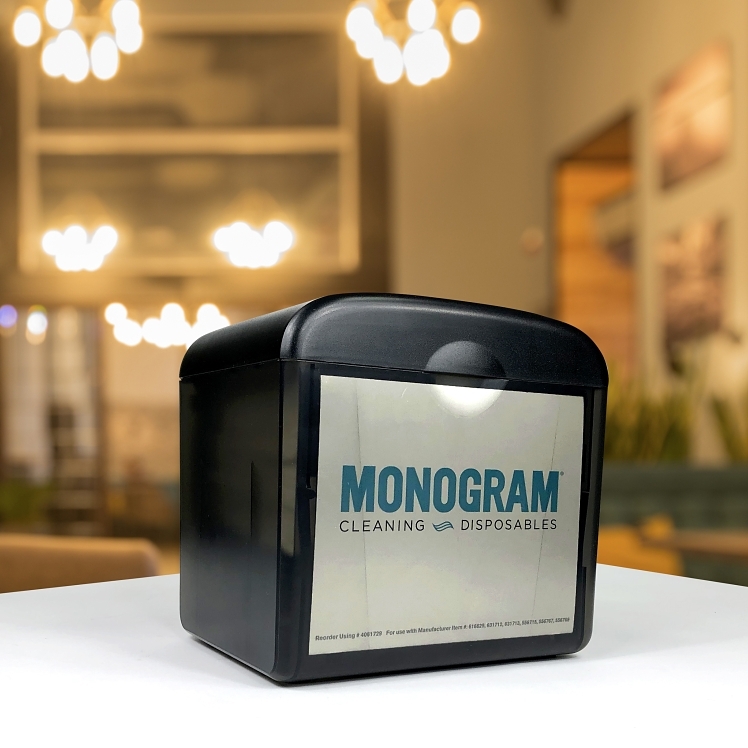 Monogram Napkin Dispenser 7.5x7.77x6.46