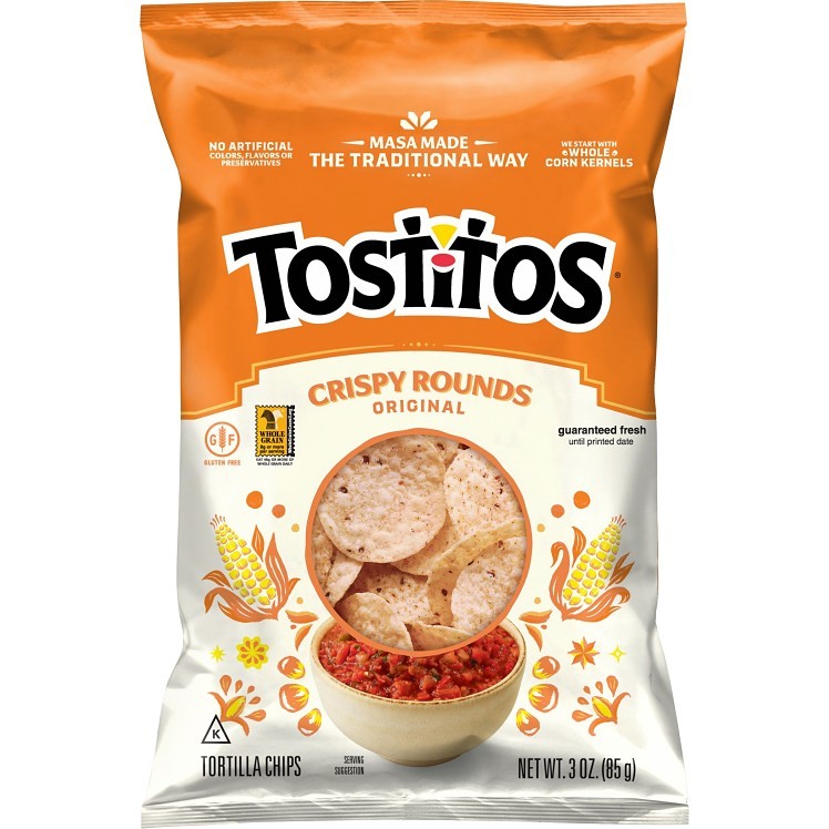 TOSTITOS WHITE ROUND CORN TORTILLA CHIPS