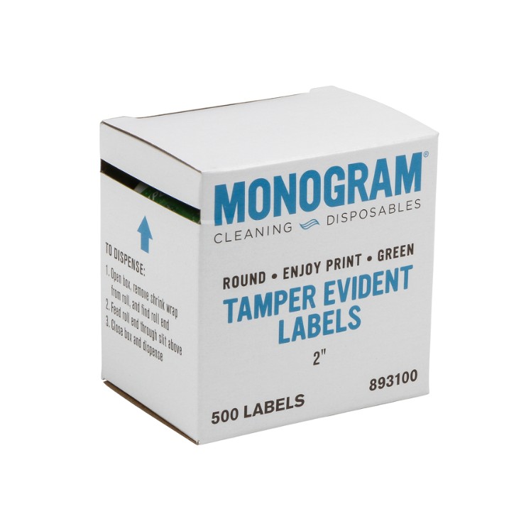 MONOGRAM LABEL, TAMPER EVIDENT ENJOY 2 DOT 500 ROLL