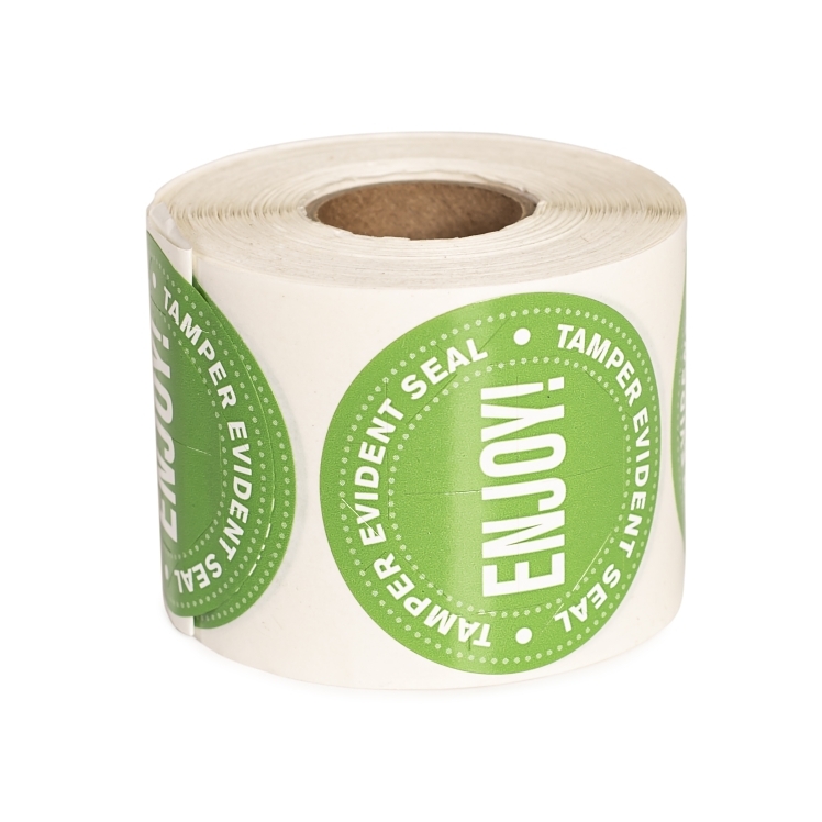MONOGRAM LABEL, TAMPER EVIDENT ENJOY 2 DOT 500 ROLL