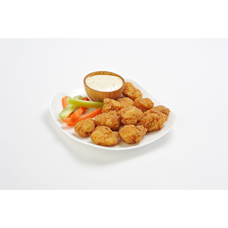 KOCH CHICKEN BREAST CHUNK FRITTER ZESTY UNCOOKED HALAL