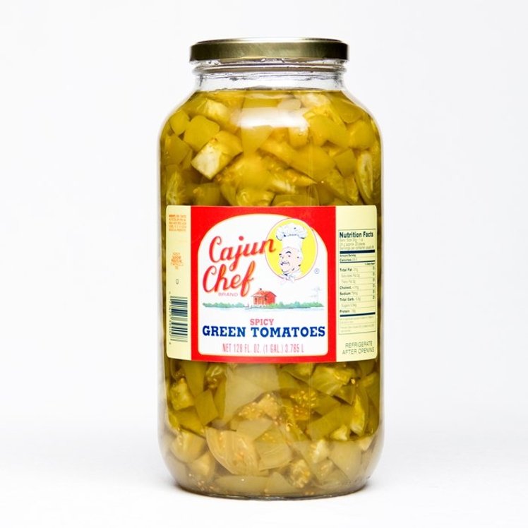 CAJUN CHEF TOMATO CHOPPED GREEN PICKLED UNPEELED