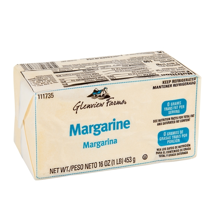 GLENVIEW FARMS SOLID INDIVIDUALLY WRAPPED SALTED MARGARINE