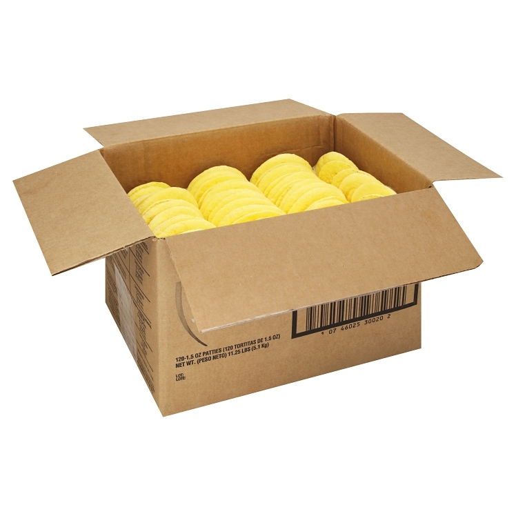 PAPETTIS / TABLE READY SCRAMBLED PLAIN 3.5 INCH ROUND EGG PATTY