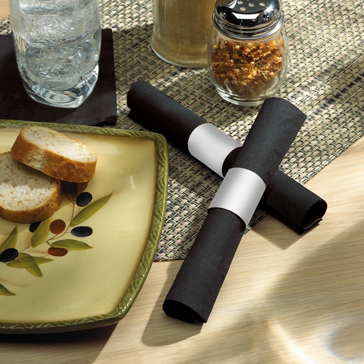 MONOGRAM 1.5 X 4.25 WHITE PAPER NAPKIN BANDS