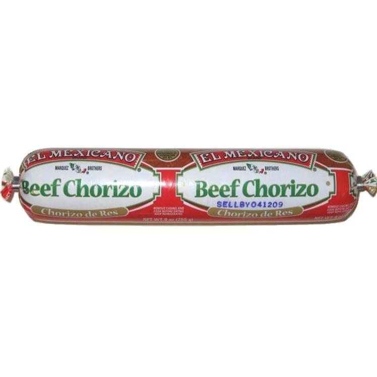 EL MEXICANO CHORIZO BEEF GROUND MEDIUM RAW