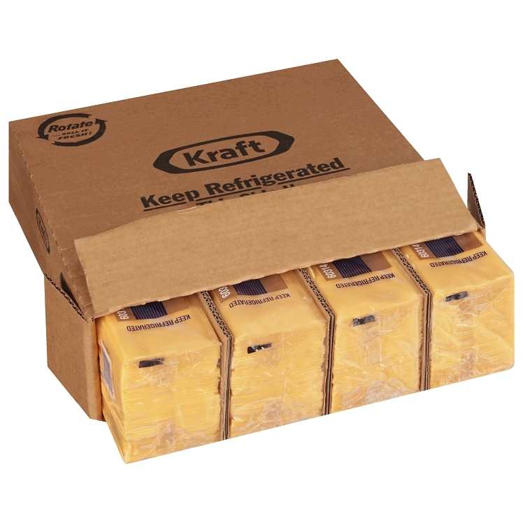 KRAFT AMERICAN PROCESSED CHEESE SLICED 160 COUNT