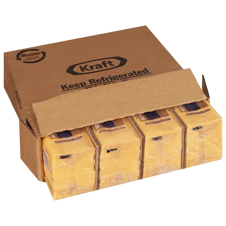 KRAFT AMERICAN PROCESSED CHEESE SLICED 160 COUNT
