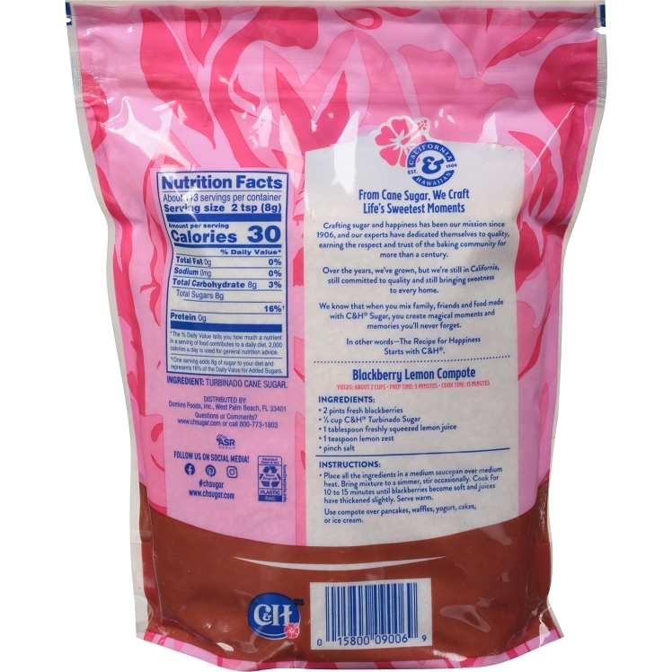 C&H WASHED RAW CANE SUGAR