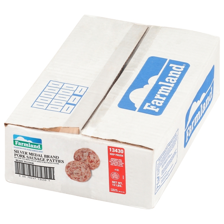 FARMLAND SILVER PORK SAUSAGE PATTIES 4 OZ 13430