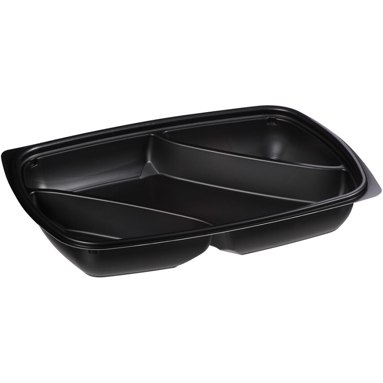 CONTAINER, 11.13X8 3 CMPT PLST