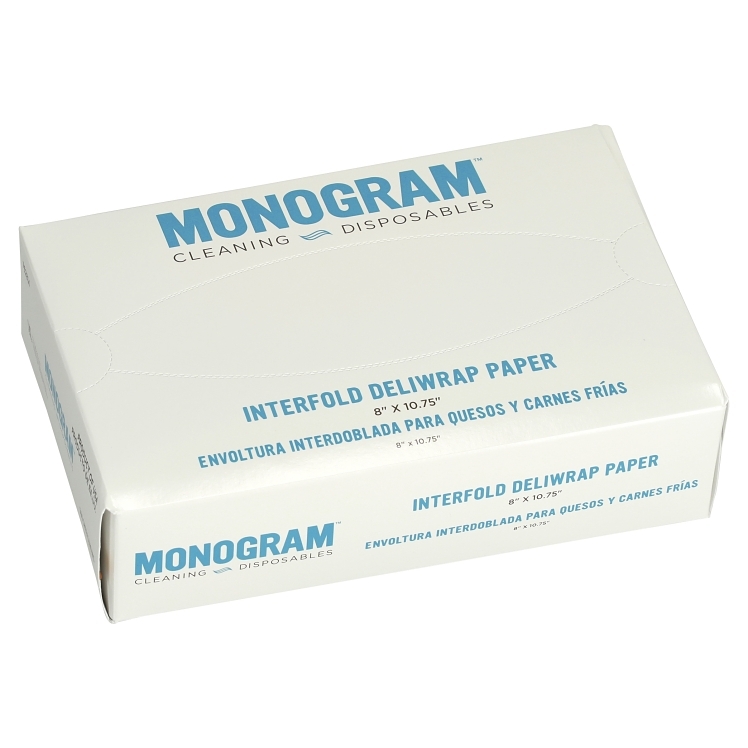 MONOGRAM WRAP 8X10.75 WAX PAPER WHITE