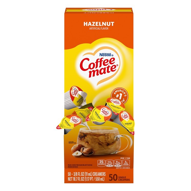 COFFEE-MATE CREAMER SINGLES HAZELNUT