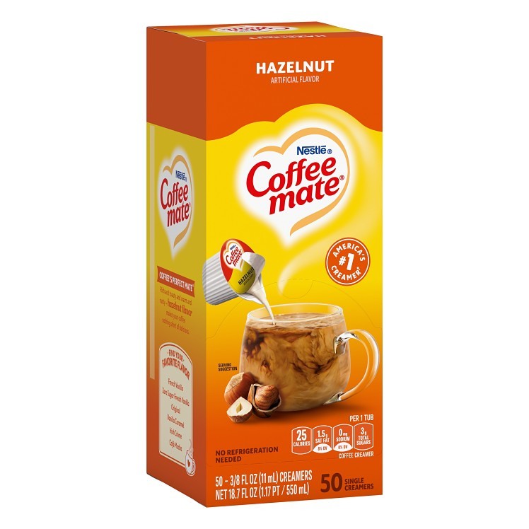 COFFEE-MATE CREAMER SINGLES HAZELNUT