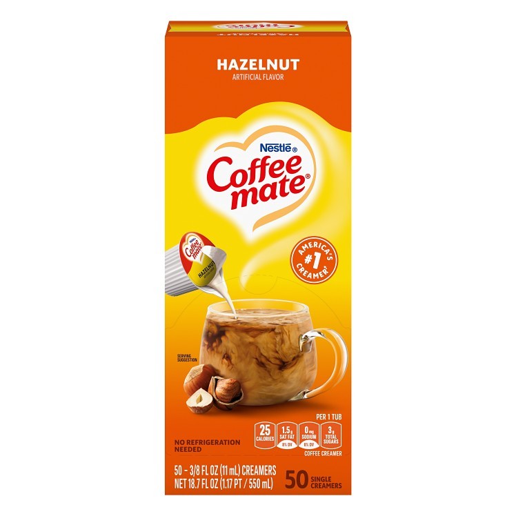 COFFEE-MATE CREAMER SINGLES HAZELNUT