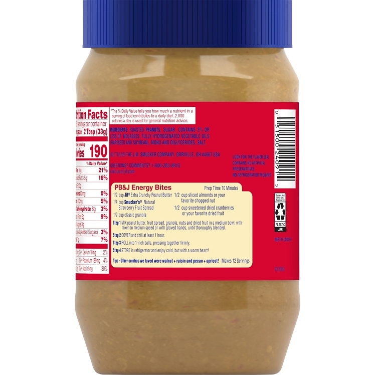 JIF CRUNCHY PEANUT BUTTER