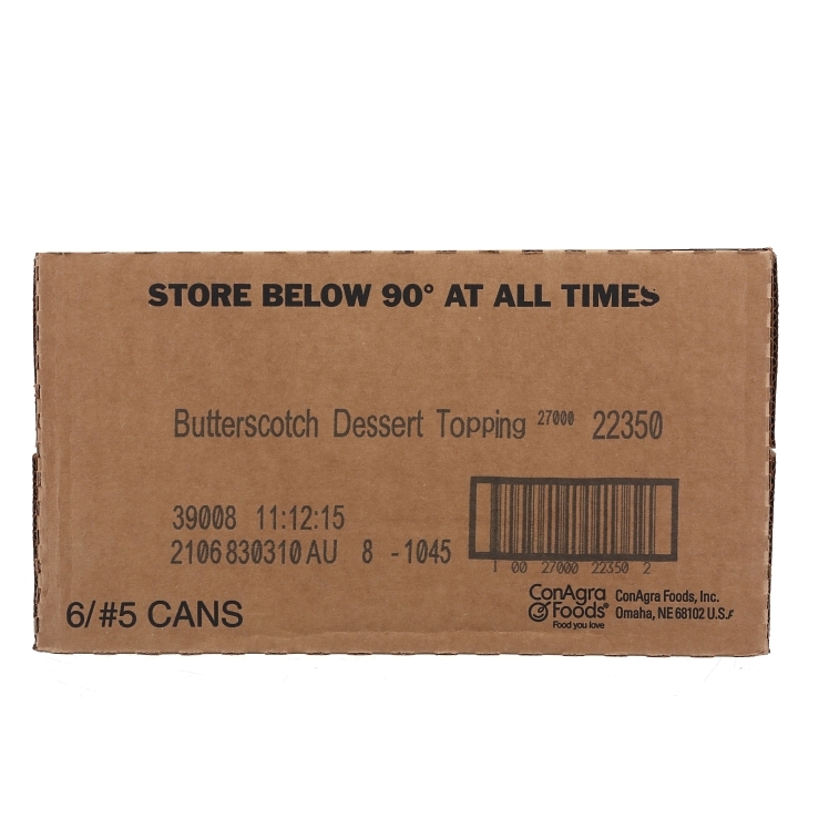 J. HUNGERFORD SMITH BUTTERSCOTCH TOPPING