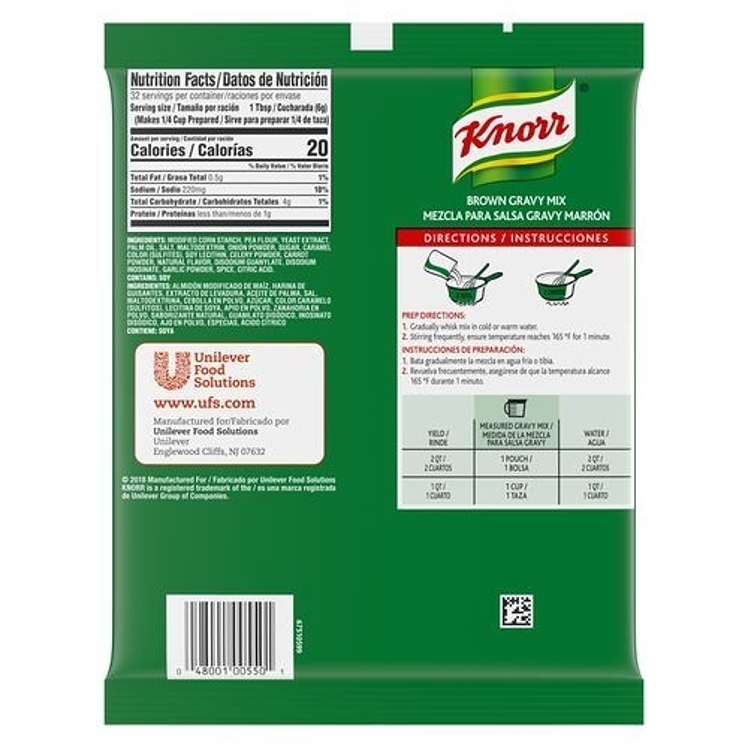 KNORR BROWN GRAVY SAUCE MIX