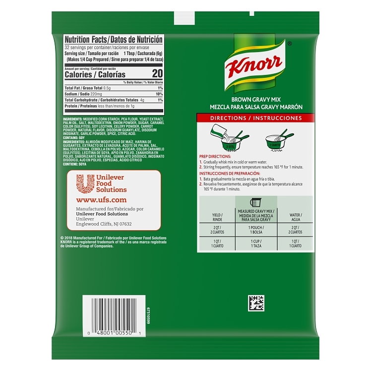 KNORR BROWN GRAVY SAUCE MIX