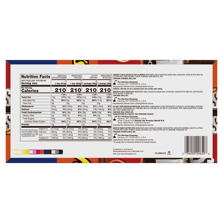 HERSHEY VARIETY PACK 30 COUNT