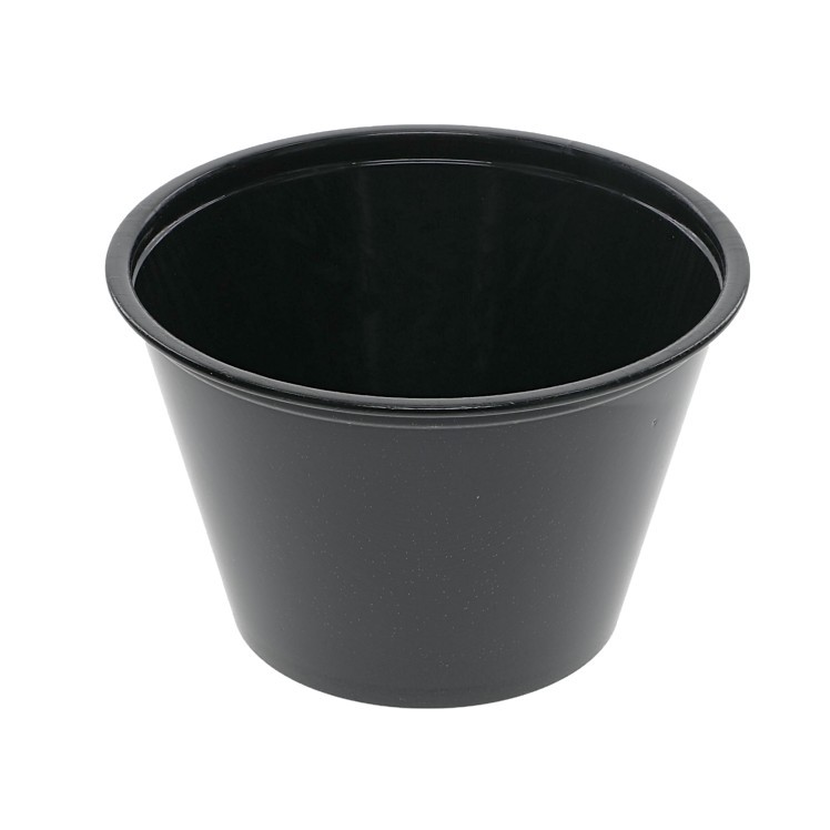 MONOGRAM BLACK PATTERN 4 OZ SINGLE PLY PLASTIC SIPPER CUP
