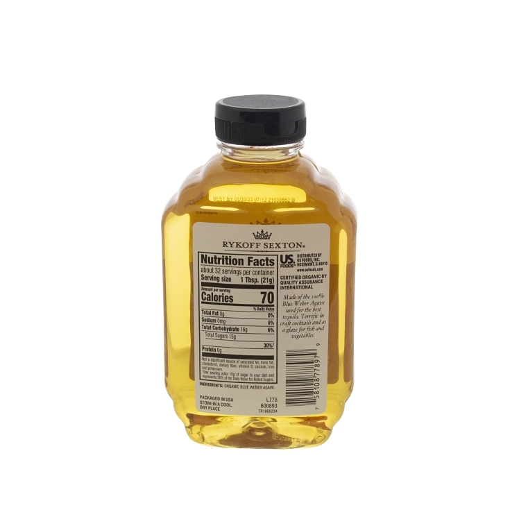 RYKOFF SEXTON ORGANIC AGAVE NECTAR SYRUP SWEETENER