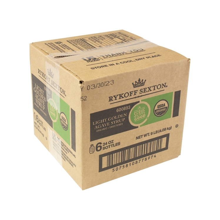 RYKOFF SEXTON ORGANIC AGAVE NECTAR SYRUP SWEETENER