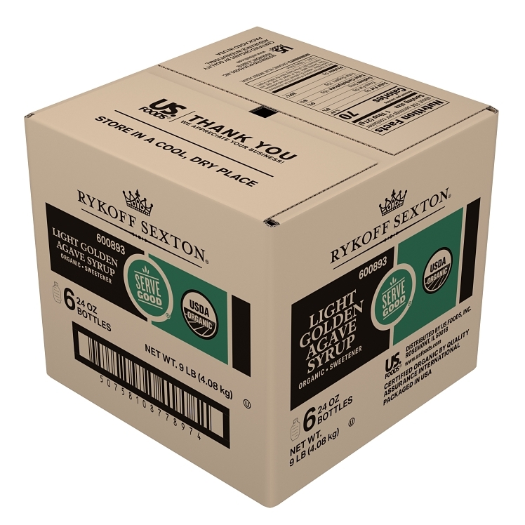 RYKOFF SEXTON ORGANIC AGAVE NECTAR SYRUP SWEETENER