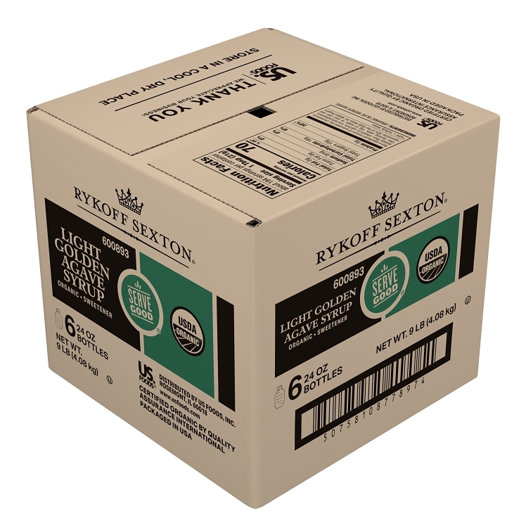 RYKOFF SEXTON ORGANIC AGAVE NECTAR SYRUP SWEETENER