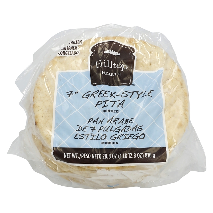 HILLTOP HEARTH GREEK-STYLE PITA BREAD UNSLICED