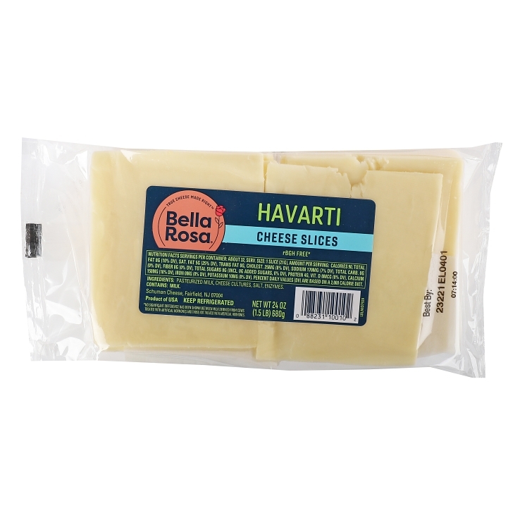 BELLA ROSA HAVARTI CHEESE SLICES