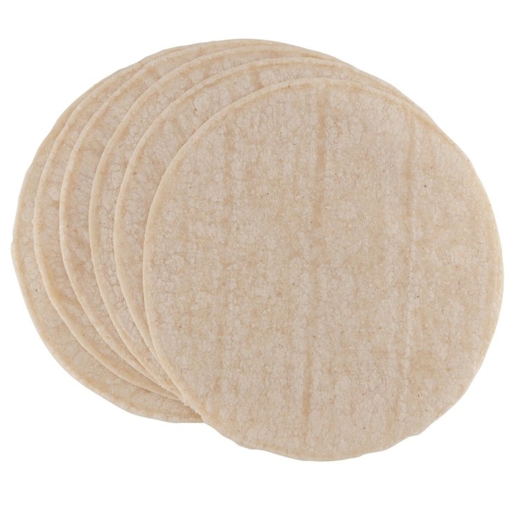 TORTILLA, CORN WHT 6  DIE CUT