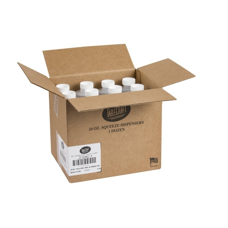 TABLECRAFT SQUEEZE BOTTLE HINGE TOP 24OZ