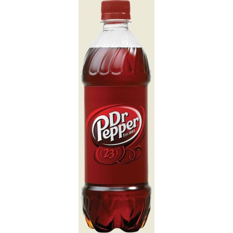 DRINK, SODA DR PEPPER PET PLASTIC BOTTLE