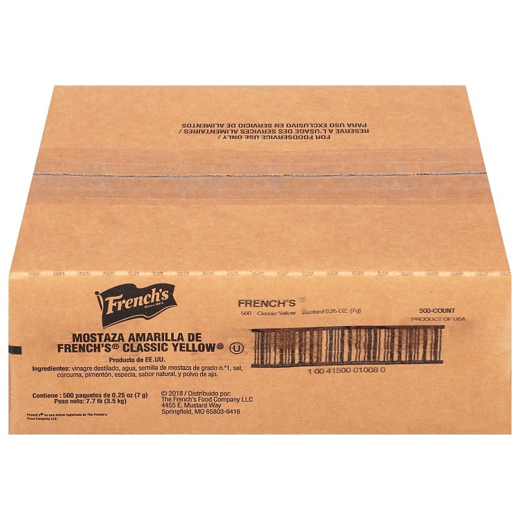 FRENCH YELLOW MUSTARD PACKETS