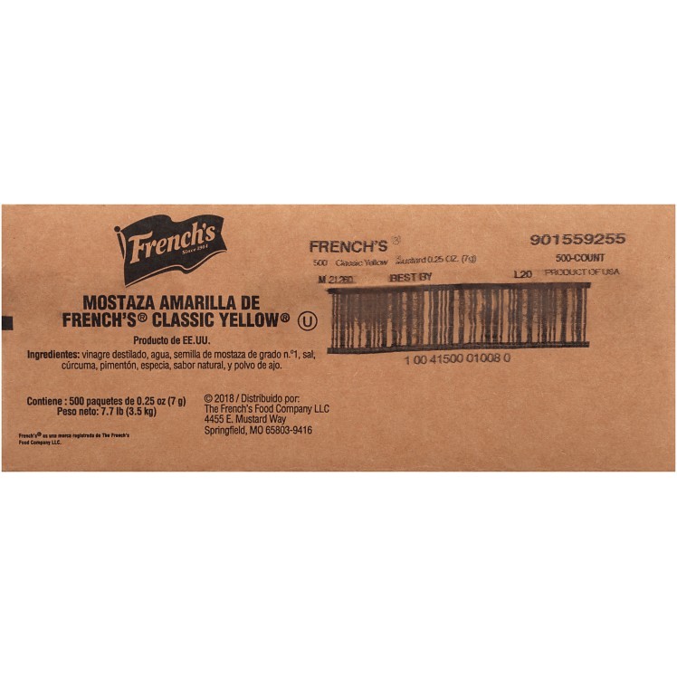 FRENCH YELLOW MUSTARD PACKETS