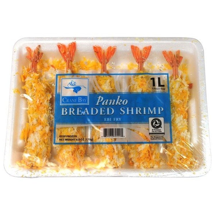 CRANE BAY PANKO BREADED STRETCHED TORPEDO SHRIMP