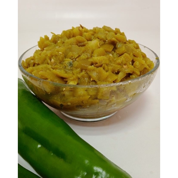 DEL SOL FIRE ROASTED GREEN CHILI PEPPER DICED PEELED