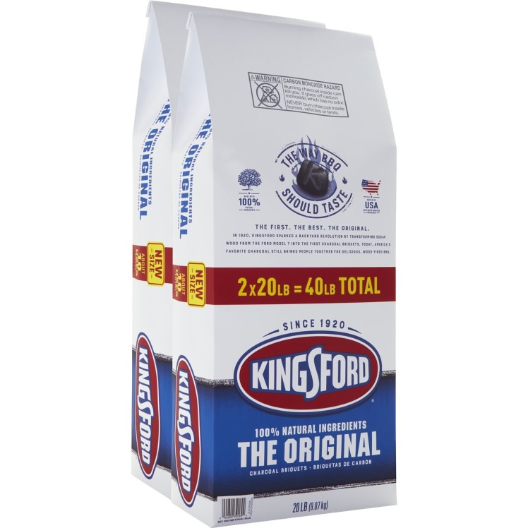 KINGSFORD CHARCOAL BRIQUETS TWIN PACK