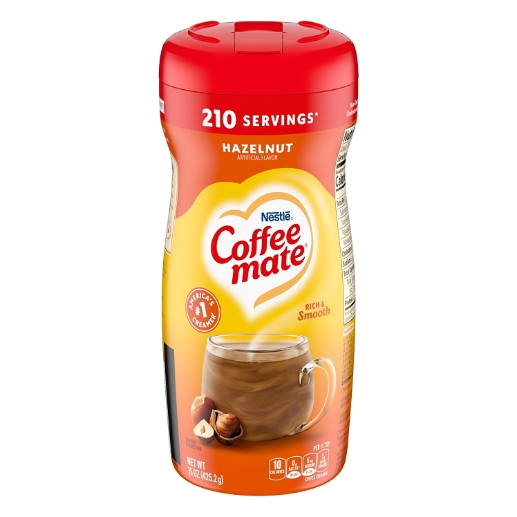 COFFEE-MATE NON-DAIRY HAZELNUT POWDER CREAMER  SHELF STABLE