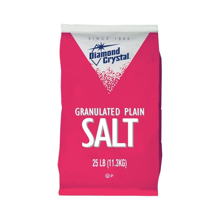 DIAMOND CRYSTAL PLAIN SALT 25 POUNDS