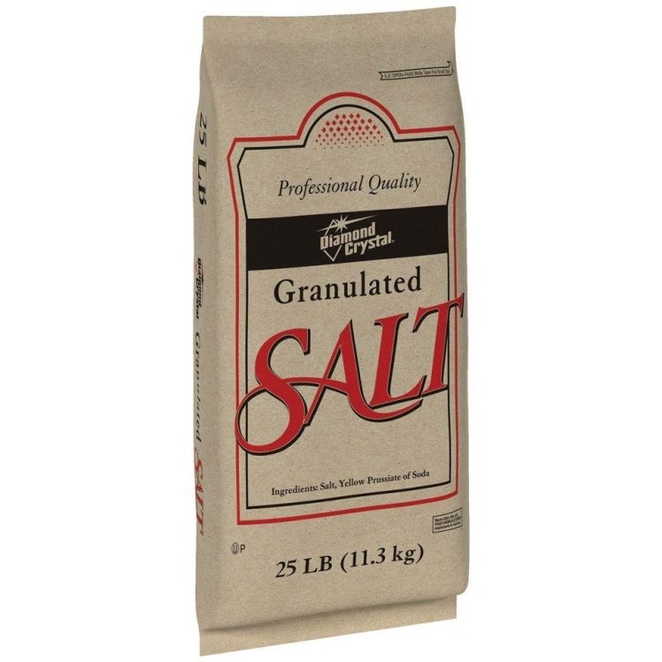 DIAMOND CRYSTAL PLAIN SALT 25 POUNDS