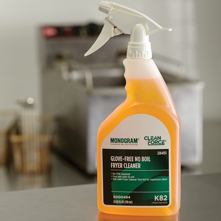 MONOGRAM / CLEAN FORCE CLEANER, FRYER K82 LIQUID SPRAY